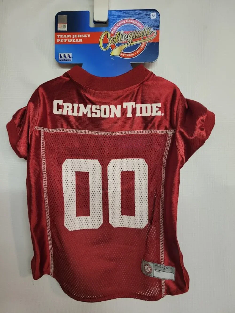 Pets First Alabama Crimson Tide Dog Football Jersey Medium NCAA Pet Wear qt